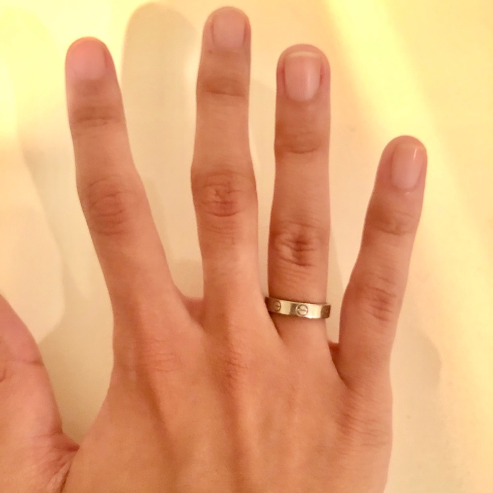 Cartier Love Ring White Gold Size 48